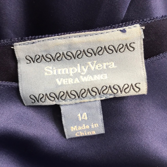 Simply Vera blue cocktail dress with crystal trim - Picture 6 of 7